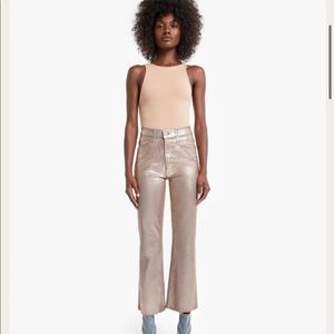 MOTHER | The Hustler Ankle Fray Jeans Heavy Metal